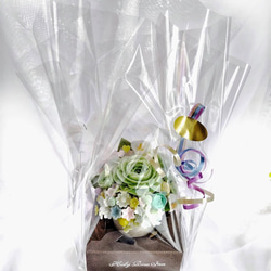 石鹸のバラと花のアレンジメント～ピンクポット/ソープカービング/石鹸彫刻 6枚目の画像