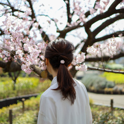 帶有櫻花圖案的優雅髮帶，可作為絕佳的禮物 第6張的照片