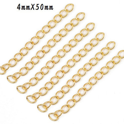 チェーン ネックレスパーツ 10個 キーホルダー 金具 アクセサリー