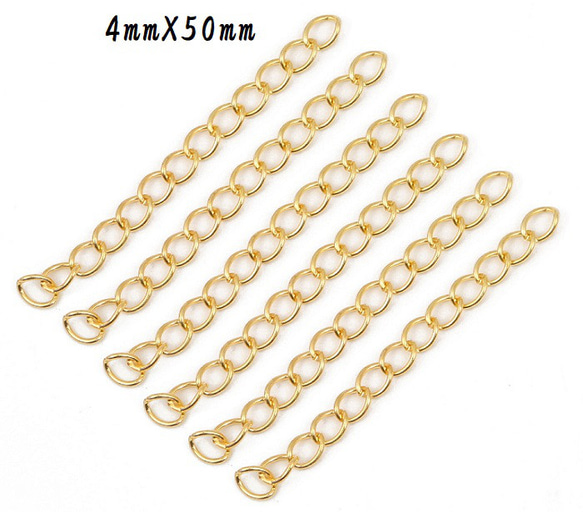 チェーン ネックレスパーツ 10個 キーホルダー 金具 アクセサリー