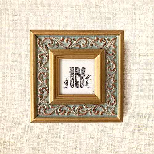 原画 油彩画 【待ちぼうけ】