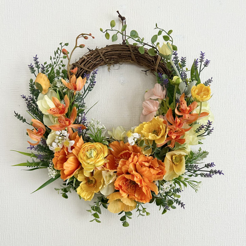 Poppy wreath「受注制作」 リース Atelier Kamiyu 通販 5083307
