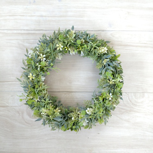 再販多数】ナチュラルガーデングリーンリース～ウェルカムボード用にも