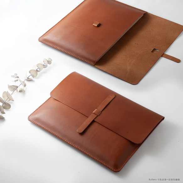 SEACHY フルハンドメイドレザー シンプルラップトップケース