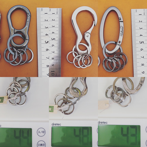 カラビナ型キーホルダー シルバー ブラウン 楽天市場】カラビナキーホルダー キーリング カラビナ メンズ