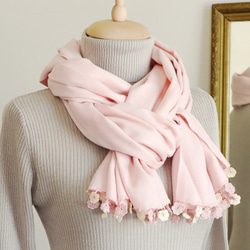 [Resale] OYA Pashmina shawl [MARY] Baby Pink 第5張的照片