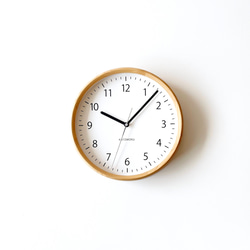 KATOMOKU muku clock 4 ナチュラル km-57NRC 電波時計 4枚目の画像