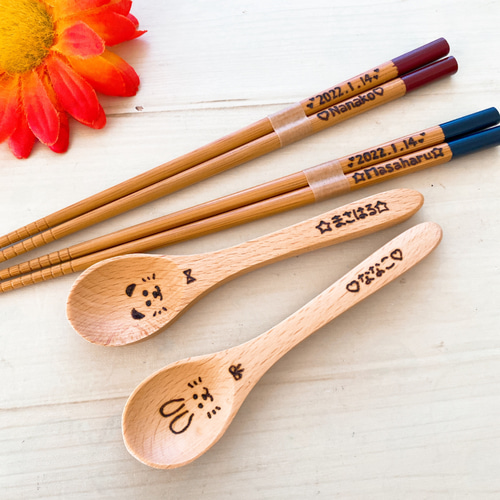 確認ページ　ウッドバーニング  名前入り　オリジナル　お箸ケース　セット 確認ページウッドバーニング 名前入りオリジナルお箸ケース