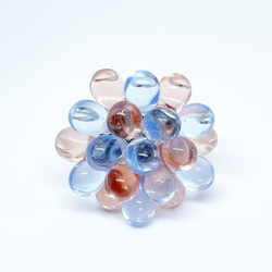 【bob's popular】glass beads ring＊bi-color 3枚目の画像