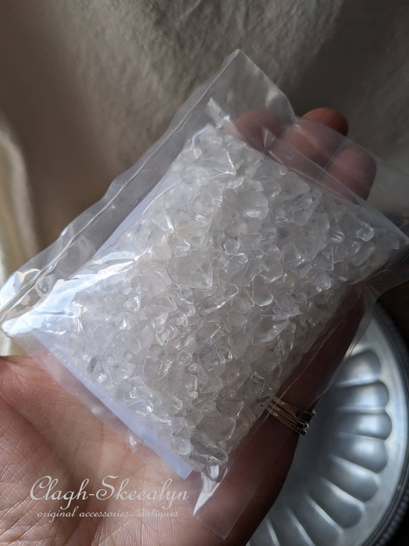 【Himalayan Crystal】ヒマラヤ水晶さざれ｜100g｜インド北部ヒマチャルプラデシュ州｜天然石さざれ｜浄化 4枚目の画像