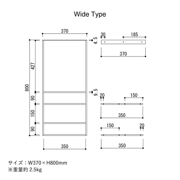 ＼送料無料／[Hanging Shelf(A-Type)]吊棚 吊り棚 アイアンシェルフフレーム 食器棚 店舗‐67‐ 6枚目の画像