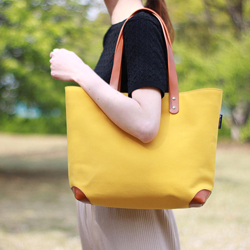 100％安い 高島帆布トートバッグMサイズ ヴィンテージ・マスタード トート Tote Bag