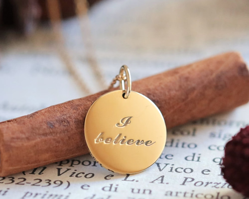 Circle 12 K10/K18 名入れ誕生日刻印 ライフログペンダントトップ