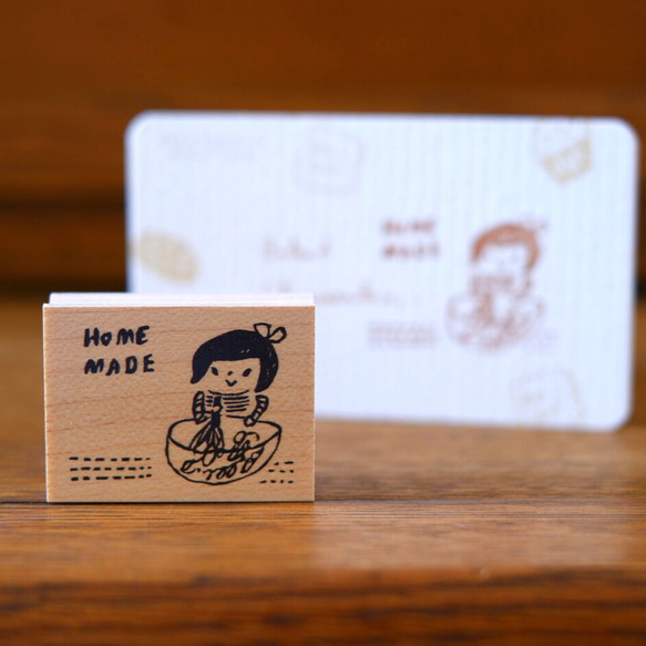 取り寄せ可能・小麦ちゃんのHOMEMADE【ラバースタンプ】 はんこ