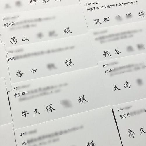 招待状 命名書オーダー 宛名書き 代筆(1枚50円〜)* その他ペーパー