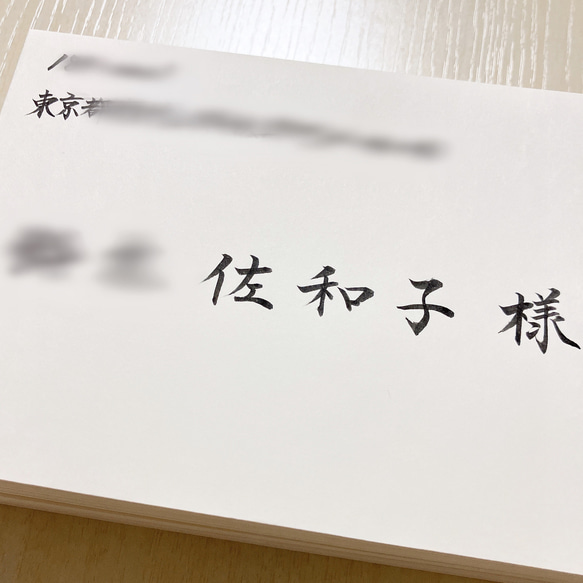 招待状 命名書オーダー　宛名書き 代筆(1枚50円〜)* 12枚目の画像