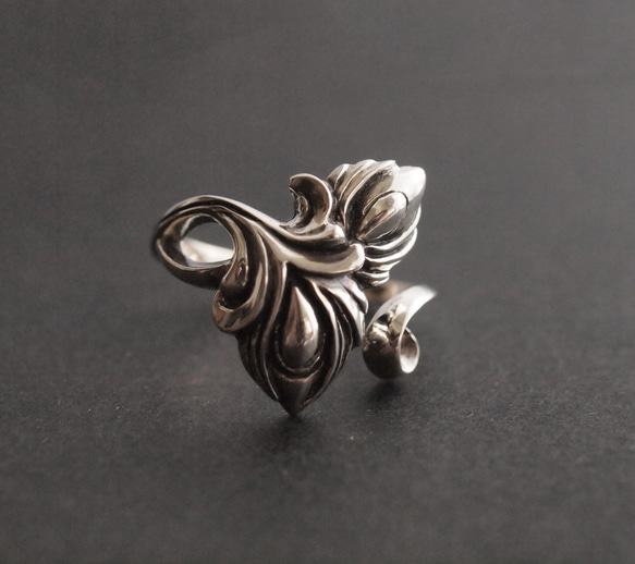 孔雀羽毛戒指 第1張的照片