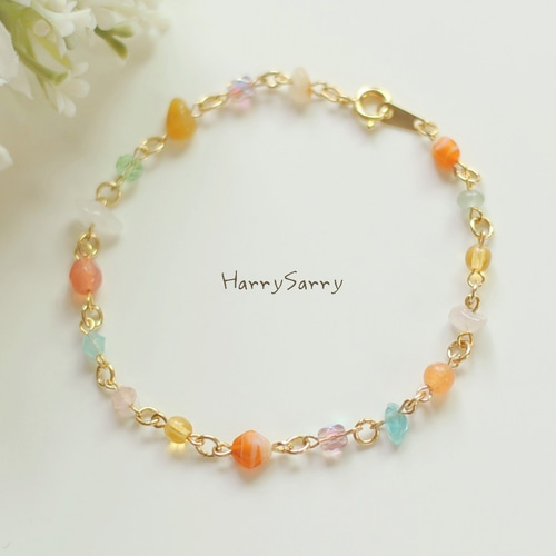 再19〉 ビタミンカラー＊カラフルブレスレット ブレスレット
