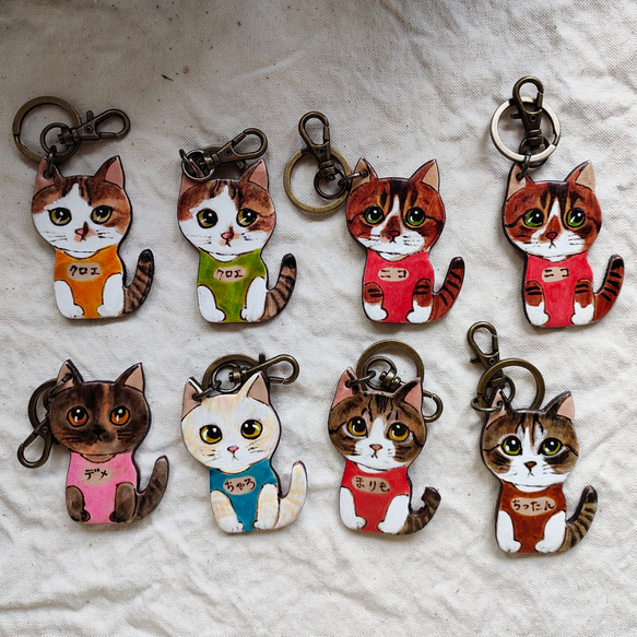 再再再再再再再…販　オーダーを受けます。猫のキーホルダー 2枚目の画像