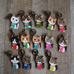 再再再再再再再…販　オーダーを受けます。猫のキーホルダー 3枚目の画像