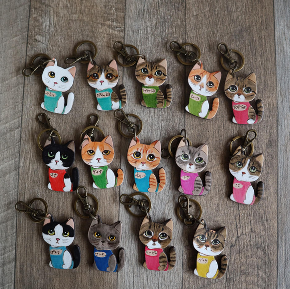 再再再再再再再…販　オーダーを受けます。猫のキーホルダー 3枚目の画像