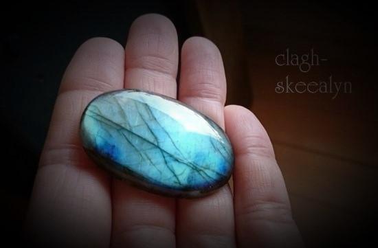 【Labradorite】ラブラドライト　｜No.３　｜オーバル型ルース｜マダガスカル産｜40mm