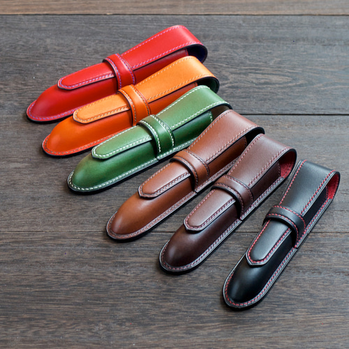 1本挿し万年筆ケース カラーオーダー ペンケース 革小物yoshii 通販