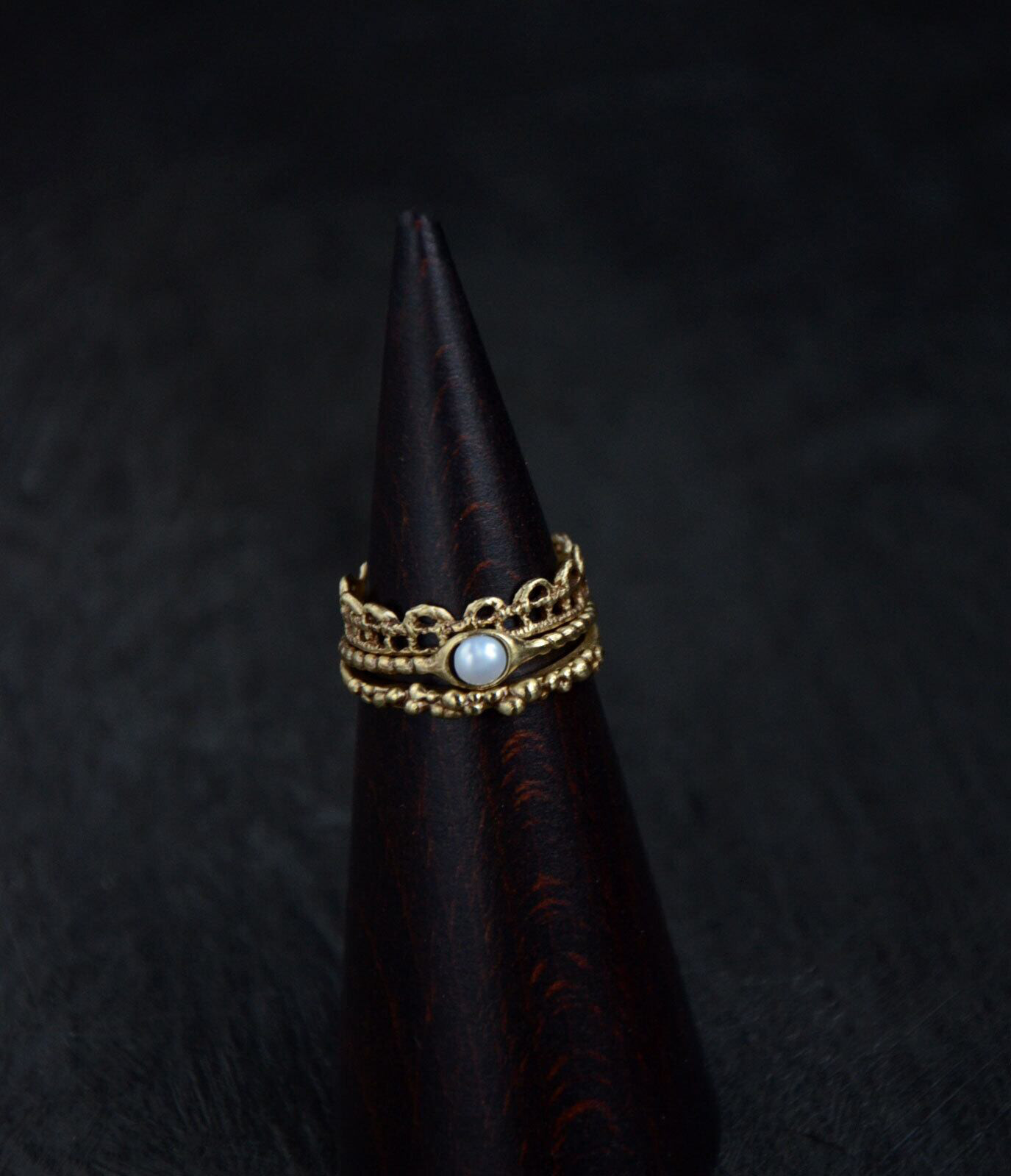 Trinity / ring set - Pearl