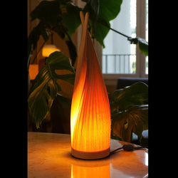 ヒオウギガイ、GD-12、貝殻ランプ、ガラスドームタイプ、 スタンド