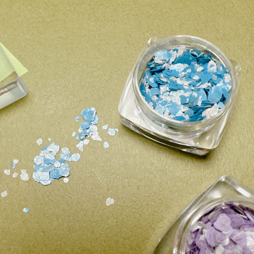 大容量7色セット 極薄レジン 封入フレーク 673＃/レジン 素材 /レジン 
