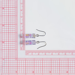 [高級] [1 件] 變色玻璃「魔法」耳環/耳環 [有金屬配件] [定制] &lt;&lt;免運費&gt;&gt; 第2張的照片