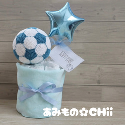 glory様　おむつケーキ　オムツケーキ　出産祝い　男の子　サッカー　誕生日 楽天市場】【おむつケーキ】サッカー バスケ 野球 出産祝い