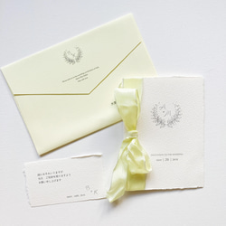 結婚式 招待状：mimosa yellow 1枚目の画像