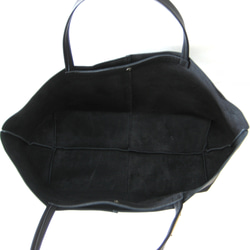 OTONA eco-bag Mサイズ ブラック　本革製  トートバッグ 4枚目の画像