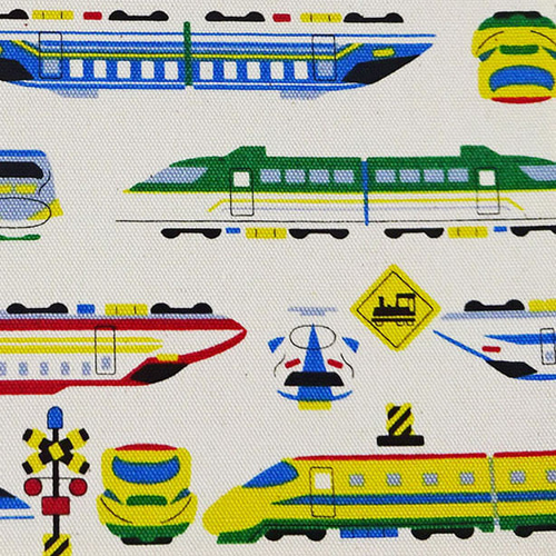 入園入学グッズ 大きめ レッスンバッグ 大 電車 新幹線 35×45