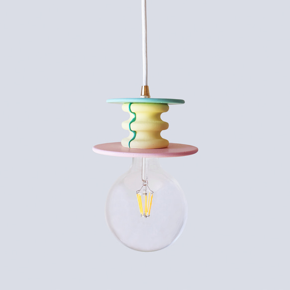 イエローグリーンピンクペンダントランプ Frutti Lamp 7枚目の画像