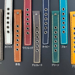 手工手錶 [金屬防過敏] Via Aurelia (Stone case Black &amp; Blue belt) 第5張的照片