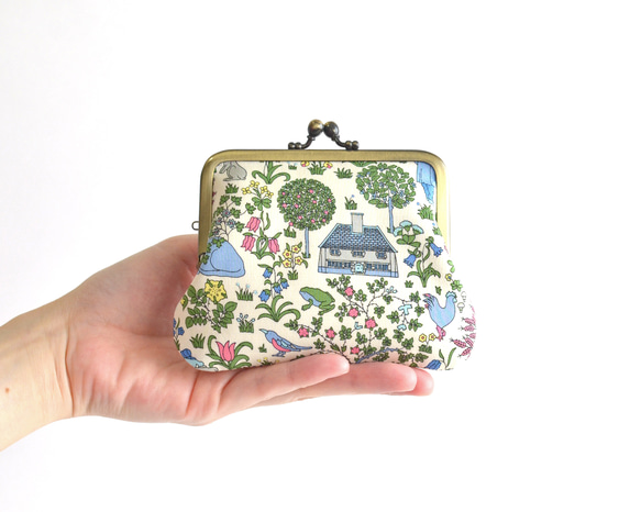 Frame purse(MS) - Liberty "Voysey" blue [214] 第1張的照片