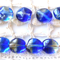 訳アリ！海の生　チェコビーズCzech Glass Beads9個 3枚目の画像