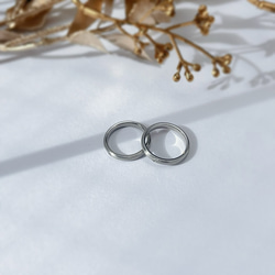 “透明琥珀”閃亮配對戒指結婚戒指姓名印章刻（兩對） 第4張的照片