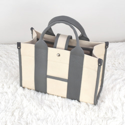 ☆ﾟ･*CUBE TOTE ＊ キューブトート*･ﾟ☆　シルバーグレー 3枚目の画像