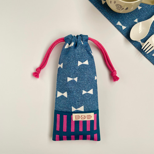 箸袋歯ブラシ入れカトラリーケースおにぎりうさぎ