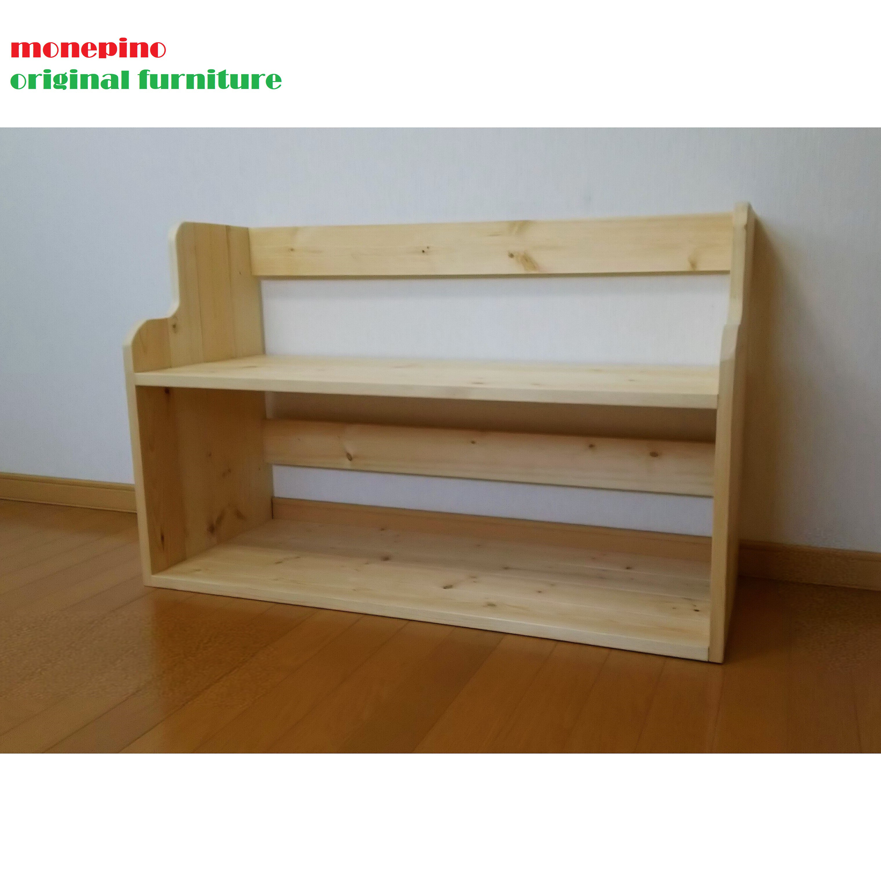 ハンドメイド シェルフベンチ