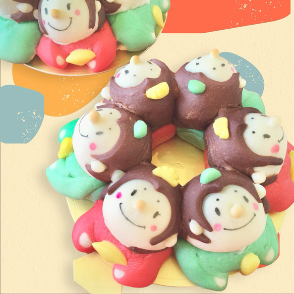 ★オーダー受付中★ひなまつりセット★お雛様★お内裏様★クラフトパンチ★ダイカット ひな祭りちぎりパン お雛様とお内裏様 パン まきパン 通販 5232079