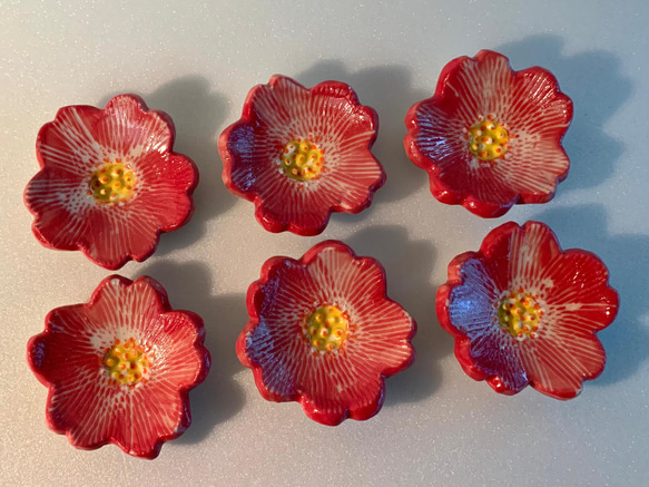 啵亮櫻花朵朵開筷子架(售完再製款)_陶器筷架 第3張的照片