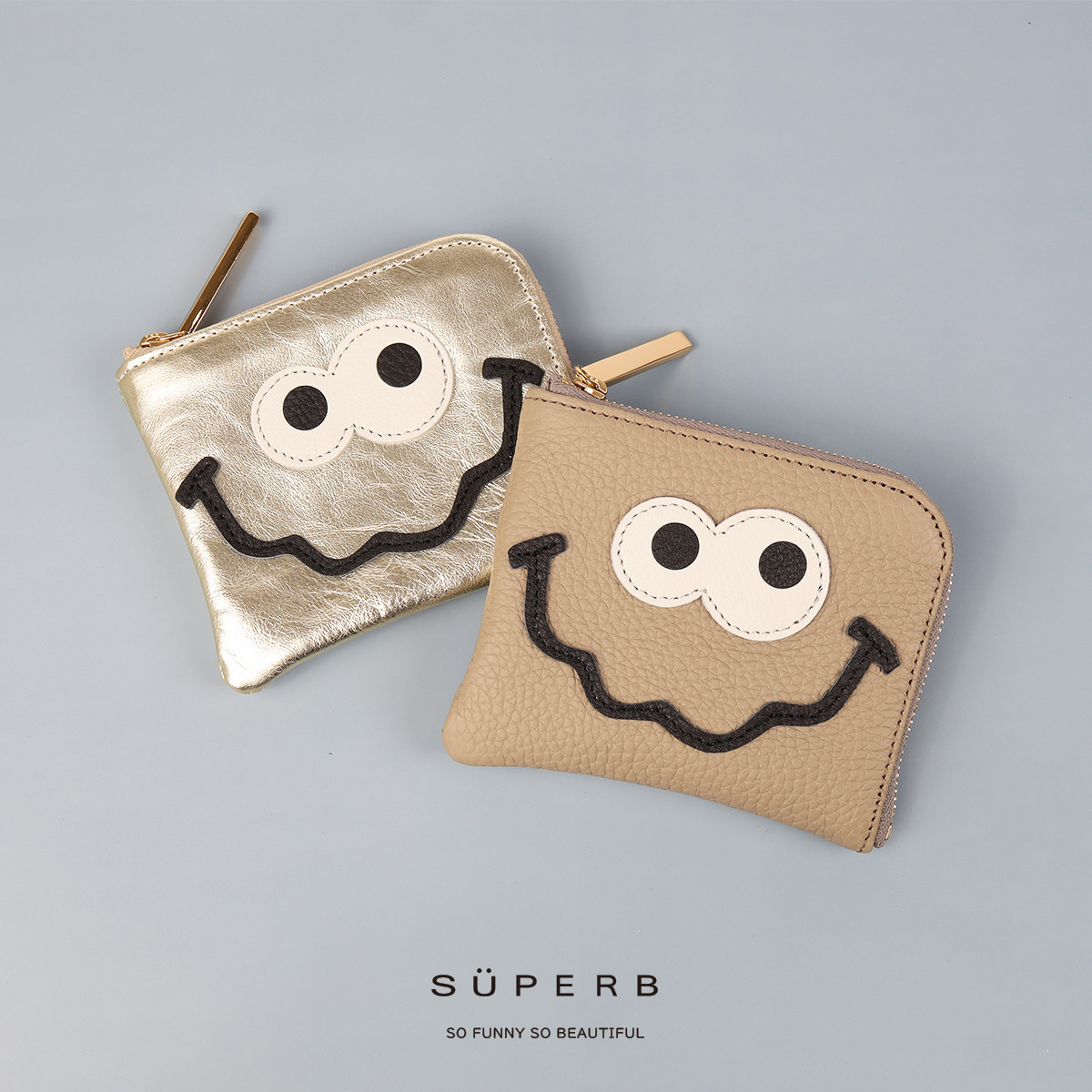 【キョロメmini/全22色】高級感のある薄くて軽い/思わず誰かに見せたくなるキョロメL字ミニ財布/コンパクトL字財布