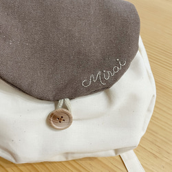 ★再販100超★【名入れ可能】一升餅背負いや出産祝いに♩長く使える本革使いのベビーキッズリュック 11枚目の画像