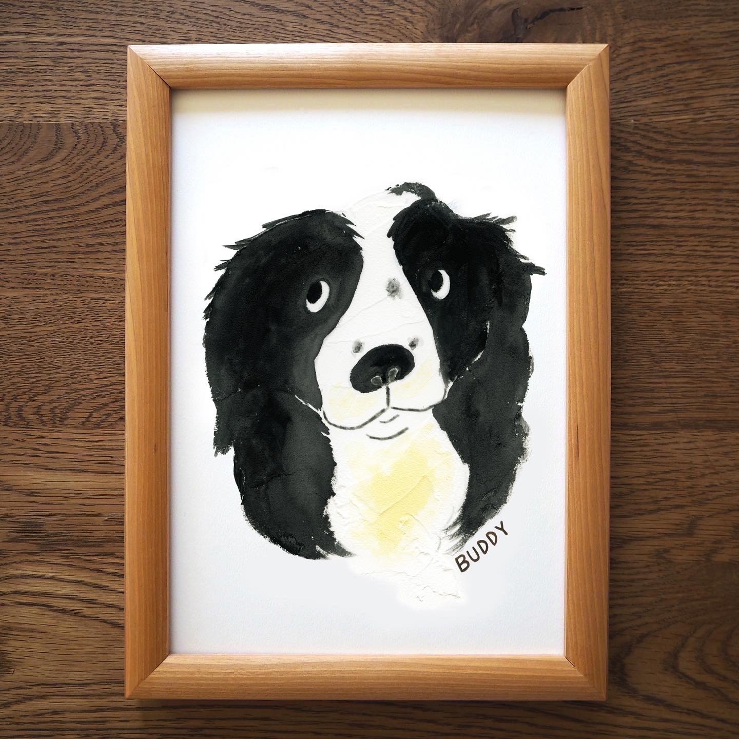 わんちゃんの似顔絵（原画）