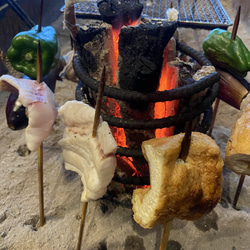 原始焼き　串焼き　yumi's　魚焼き　2.7ℓ　囲炉裏　七輪　ろばた　火鉢 2枚目の画像