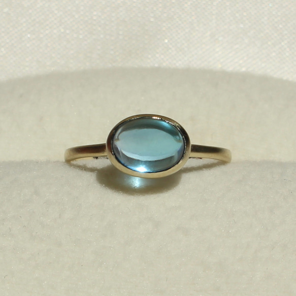 Swiss blue topaz / K10, K18, PT900 7枚目の画像